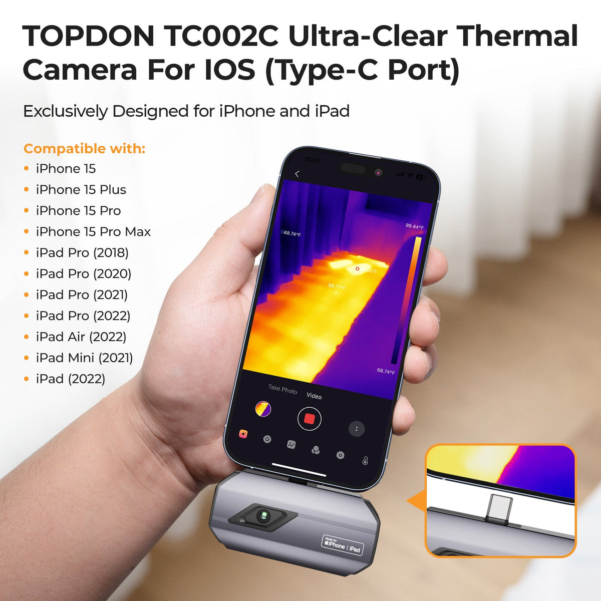 TOPDON TC002C – Produktansicht 2