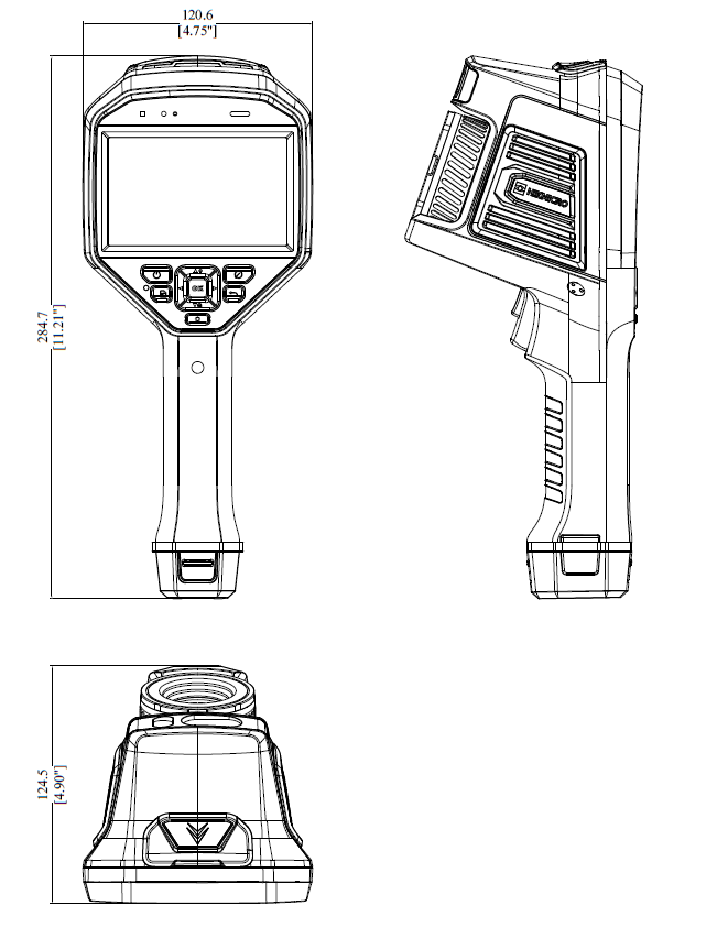 HIKMICRO G41 – Originale Maßzeichnung des Herstellers