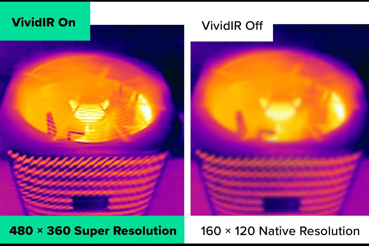 FLIR One Pro – VividIR-Bildvergleich des Herstellers