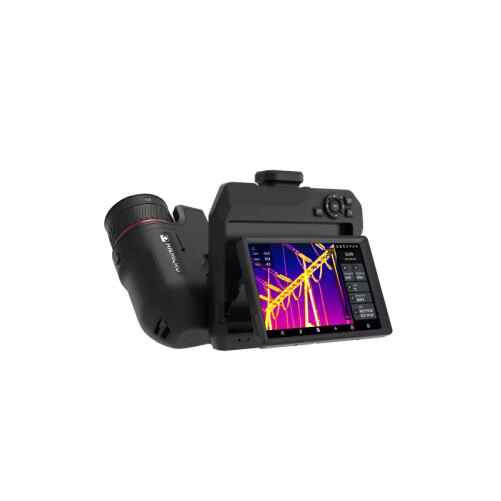 HIKMICRO SP120H – Originalansicht der SP120H mit Display und Drehobjektiv