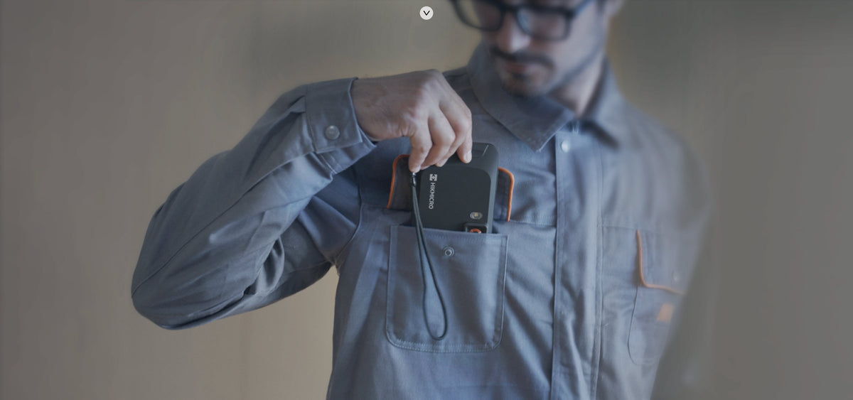 HIKMICRO PocketE – Originale Produktdetail- oder Anwendungsansicht der PocketE Serie