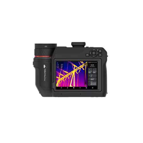 HIKMICRO SP120H – Originalansicht der SP120H mit Display und Drehobjektiv