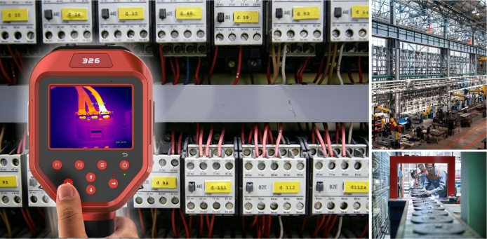 FOTRIC FOTRIC 326 – Kamera der 320-Baureihe bei einer Anlagenprüfung